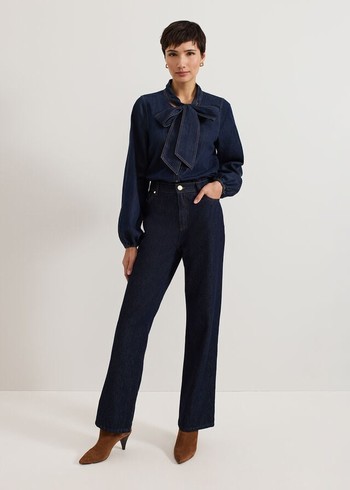 Phase Eight Frankie Trousers Dark Wash Canada | QGDKFP-725